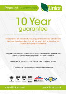 10 year Liniar Guarantee