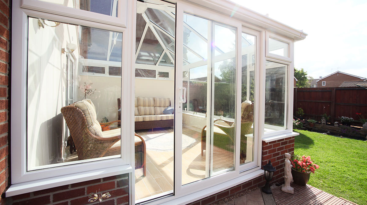 White uPVC Patio Doors, Putney London